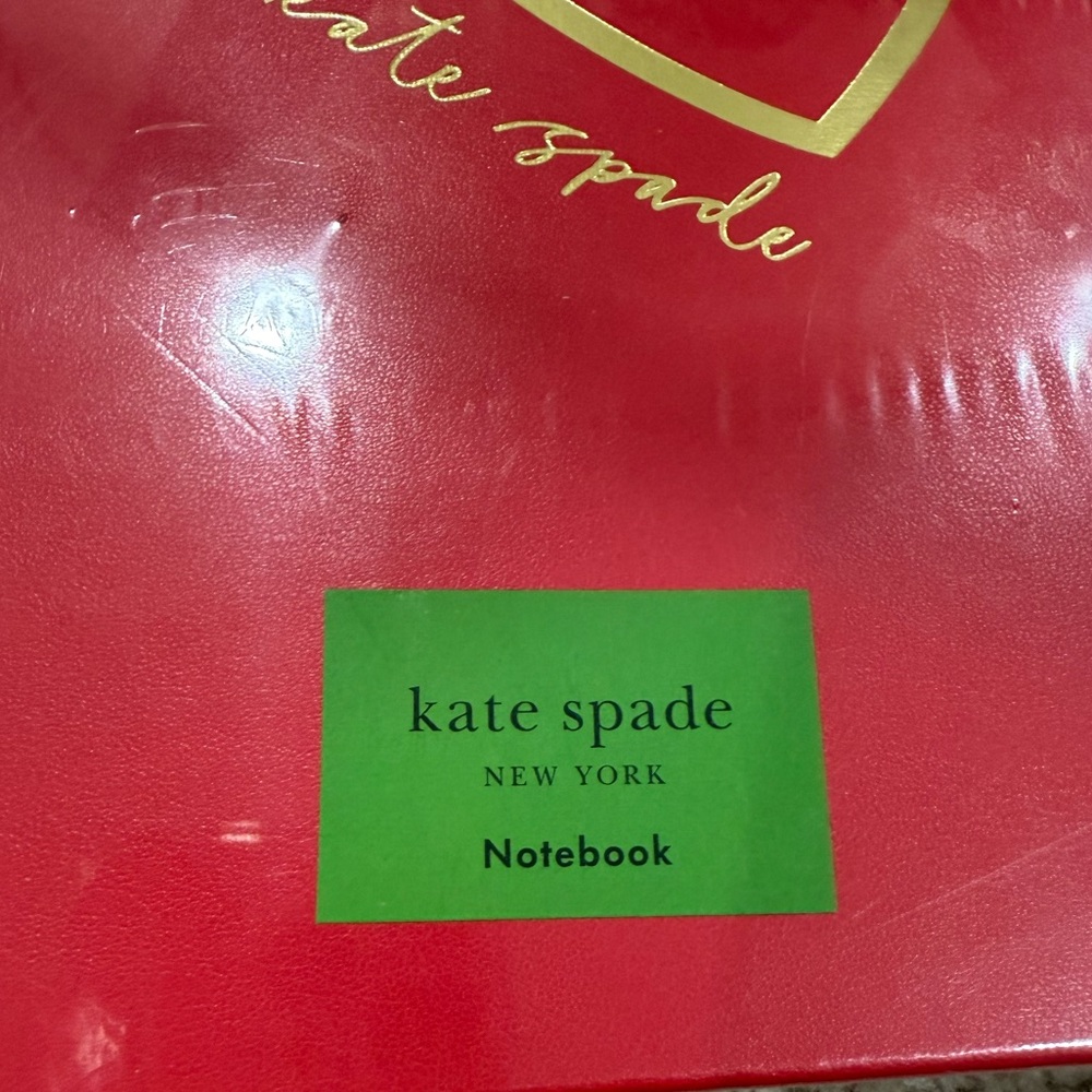 Kate Spade Heart Notebook / Red Notebook - Picture 3 of 4